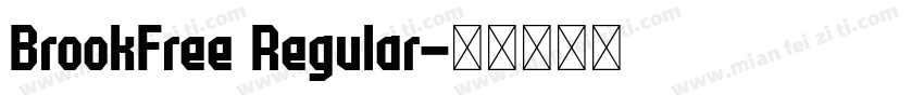 BrookFree Regular字体转换